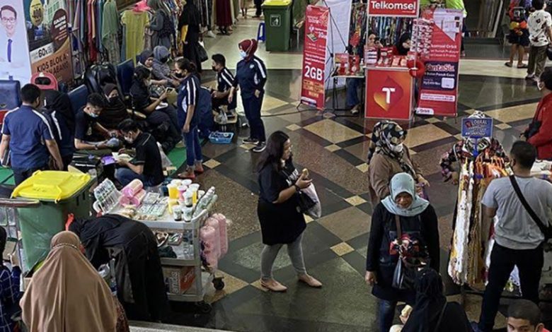 Potret kondisi terkini di Pasar Tanah Abang Jakarta pada Minggu