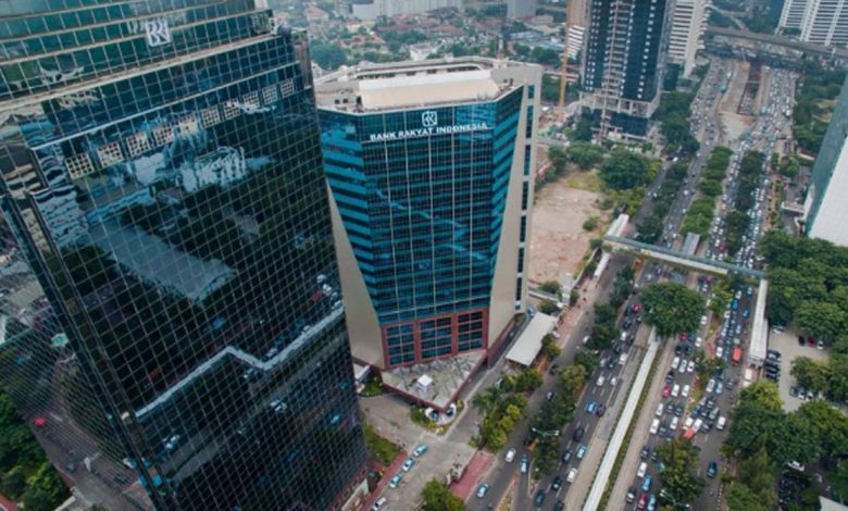 Gedung PT Bank Rakyat Indonesia (Persero) di Jakarta.