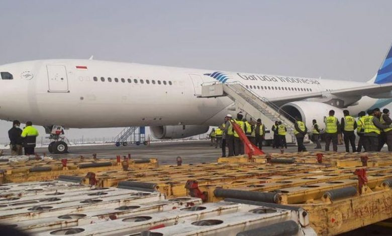 Pesawat Garuda GA 7900 yang berangkat pada Minggu (9/1) dini hari dan telah tiba di Kabul, Afghanistan pada pukul 12. 34 WIB dalam rangka misi pengiriman bantuan kemanusiaan