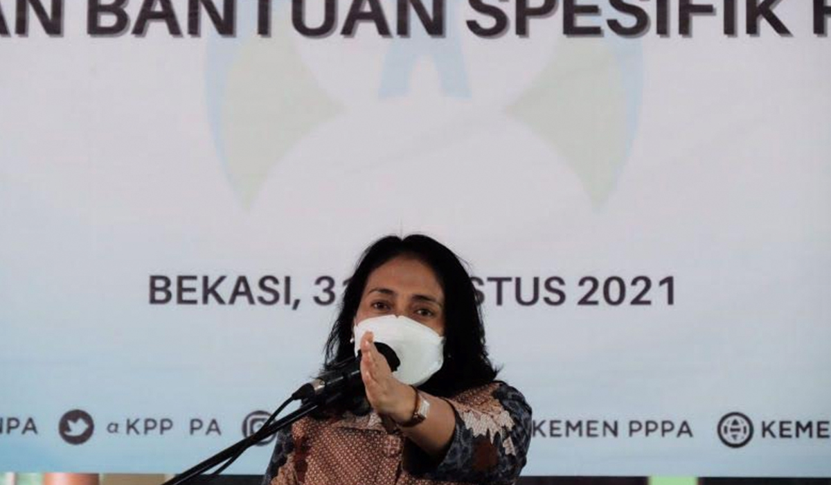 Menteri Pemberdayaan Perempuan dan Perlindungan Anak Bintang Puspayoga