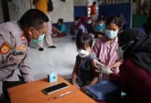 Vaksinasi Merdeka Anak di wilayah hukum Polda Metro Jaya. Foto : Ist