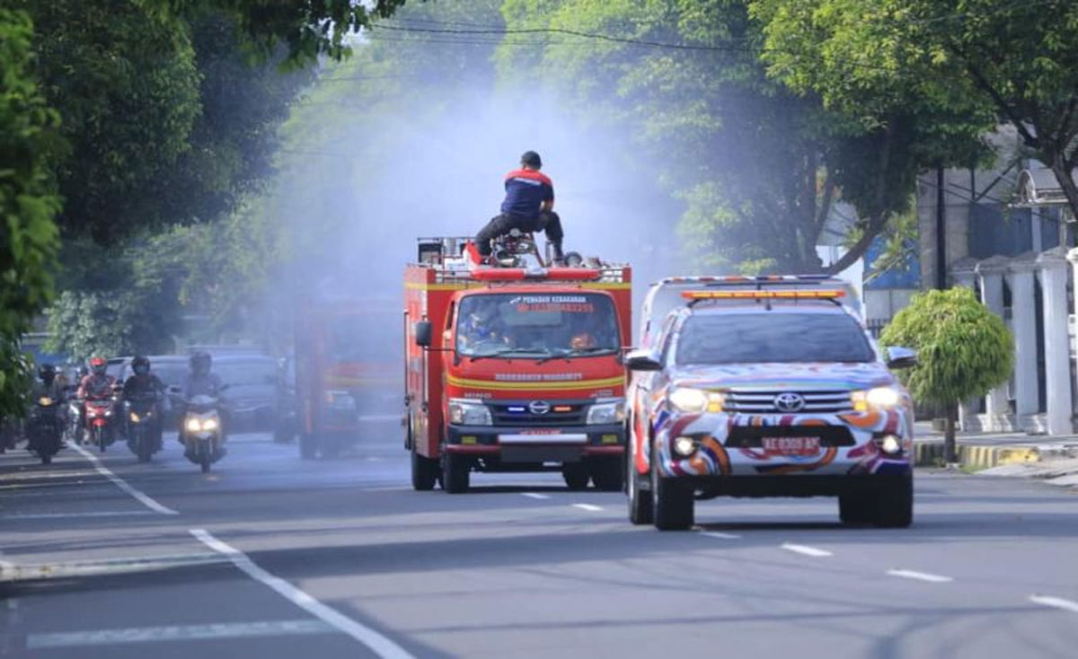 Penyemprotan Cairan Disinfektan