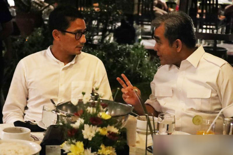 Sandiaga uno dan Ahmad Muzani