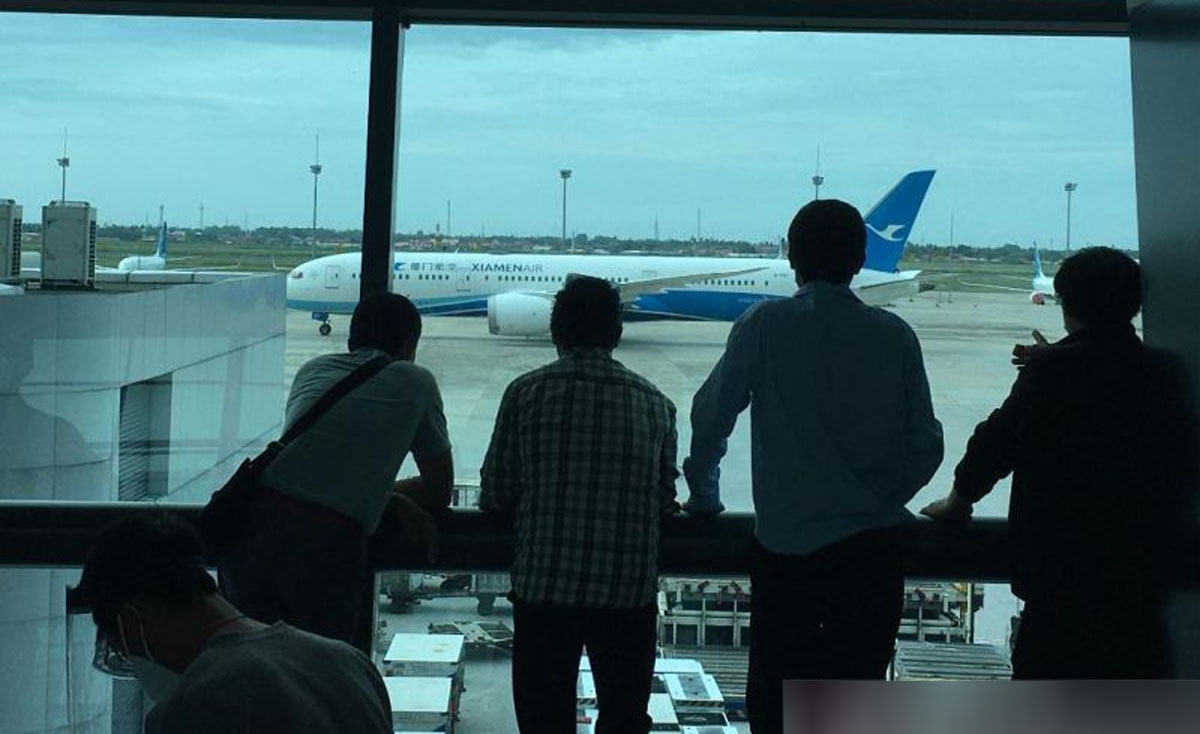 penumpang pesawat Xiamen Airlines