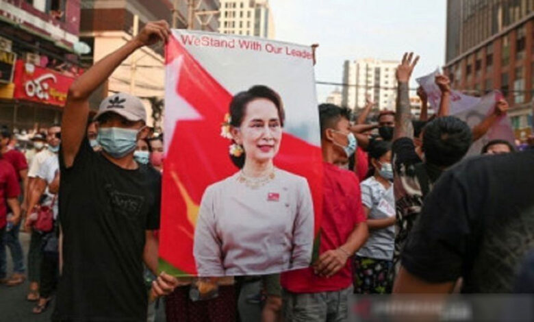 Demonstrasi-di-Yangon