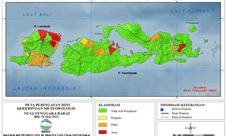 BMKG Prakirakan Potensi Kekeringan Di NTB Masih Terjadi Pada Awal Juli ...