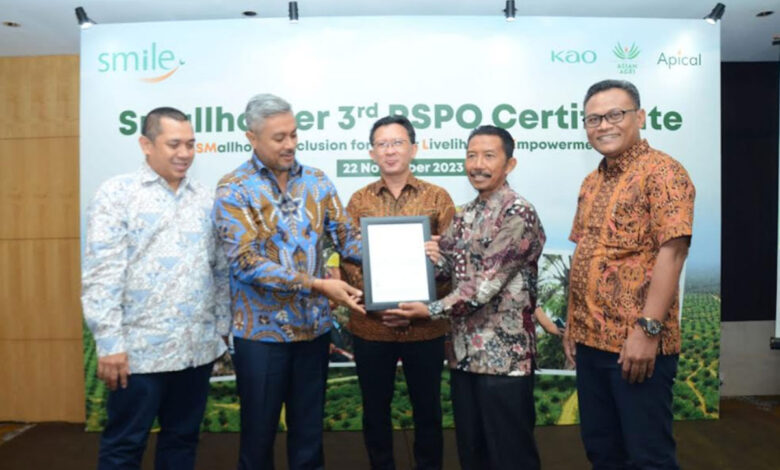 Program SMILE Raih Sertifikat RSPO Tahun Ketiga Atas Pendampingan ...