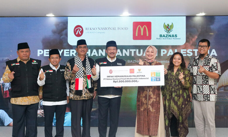 McD Indonesia Donasi Rp1,5 Miliar Untuk Warga Palestina Lewat BAZNAS ...